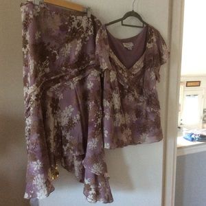 Adrianna papelll blouse and skirt 18w lavender